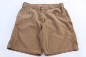 Carhartt Logo Patch Tan Carpenter Shorts - Pants/Shorts - Thrifted Threads