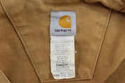 Carhartt Logo Patch Tan Chore Jacket - ThriftedThreads.com