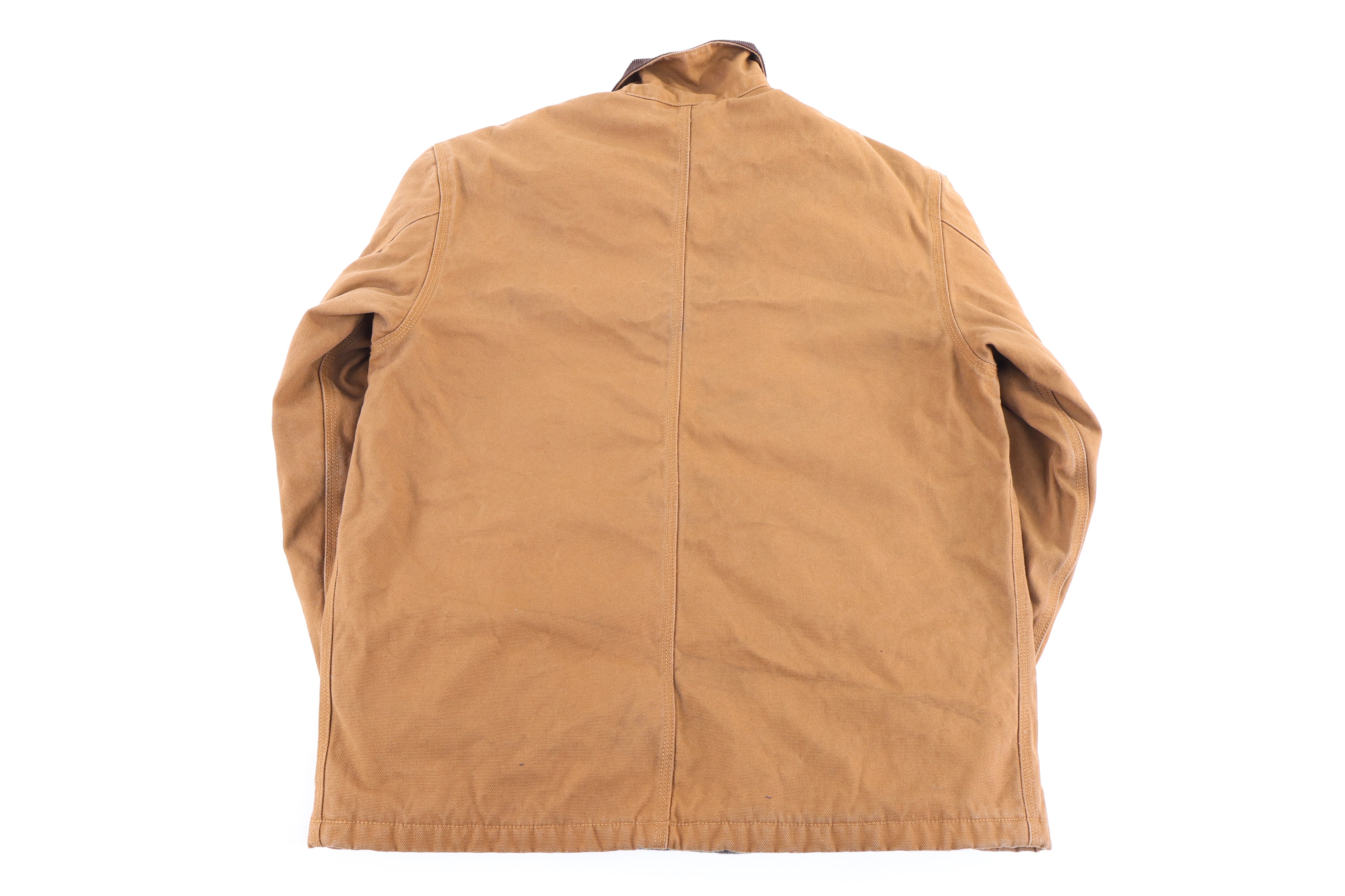 Carhartt Logo Patch Tan Chore Jacket - Jacket - Thrifted Threads