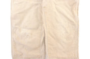 Carhartt Logo Patch Tan Double Knee Pants - ThriftedThreads.com
