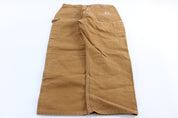 Carhartt Logo Patch Tan Double Knee Pants - ThriftedThreads.com
