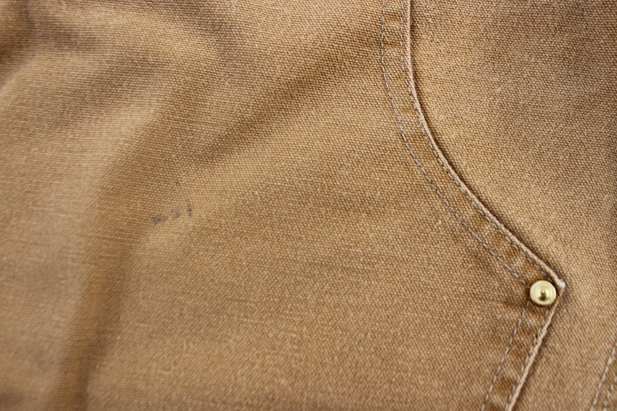 Carhartt Logo Patch Tan Double Knee Pants - Pants - Thrifted Threads