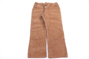 Carhartt Logo Patch Tan Double Knee Pants - Pants/Shorts - Thrifted Threads