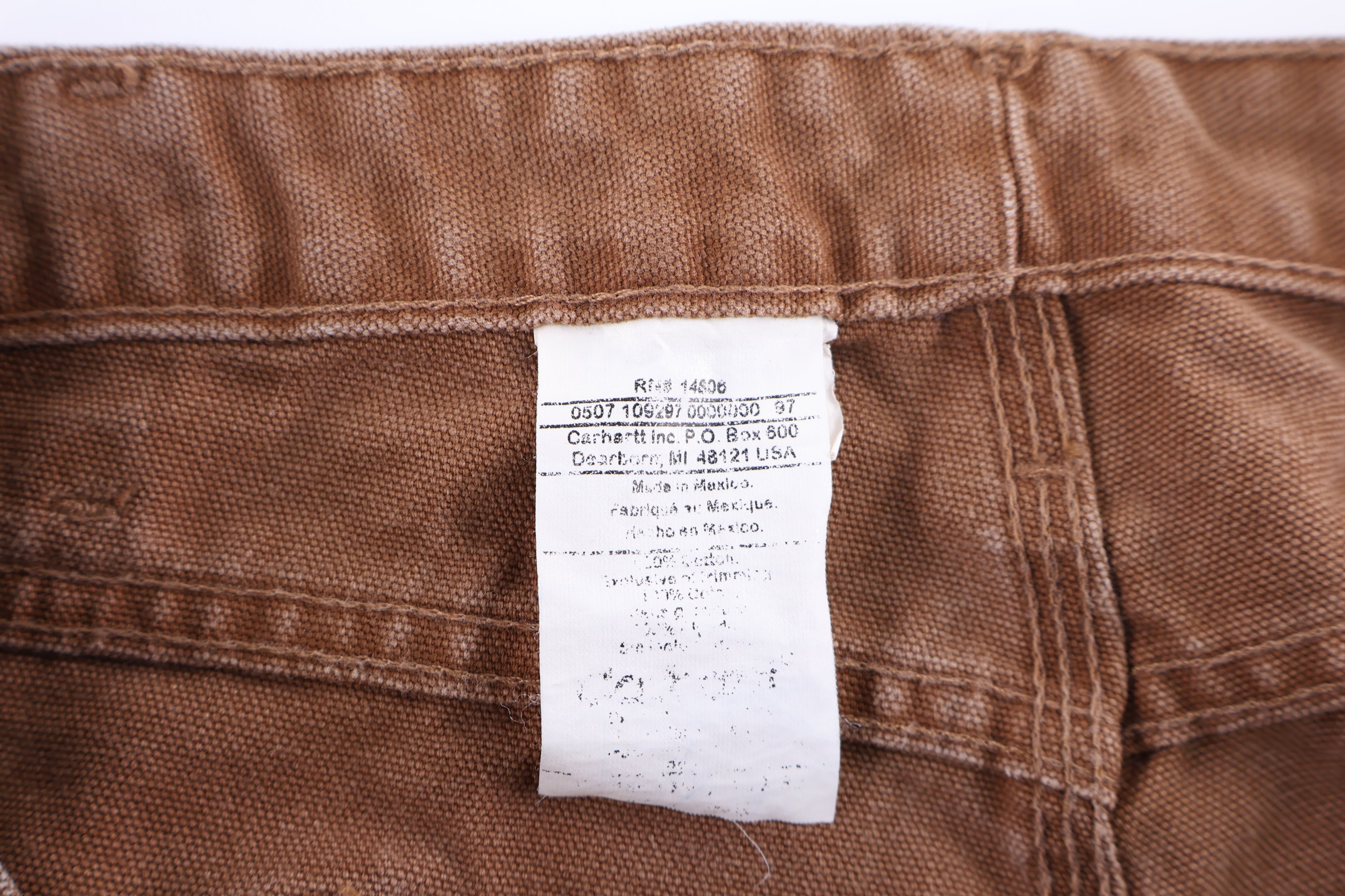 Carhartt Logo Patch Tan Double Knee Pants - Pants/Shorts - Thrifted Threads