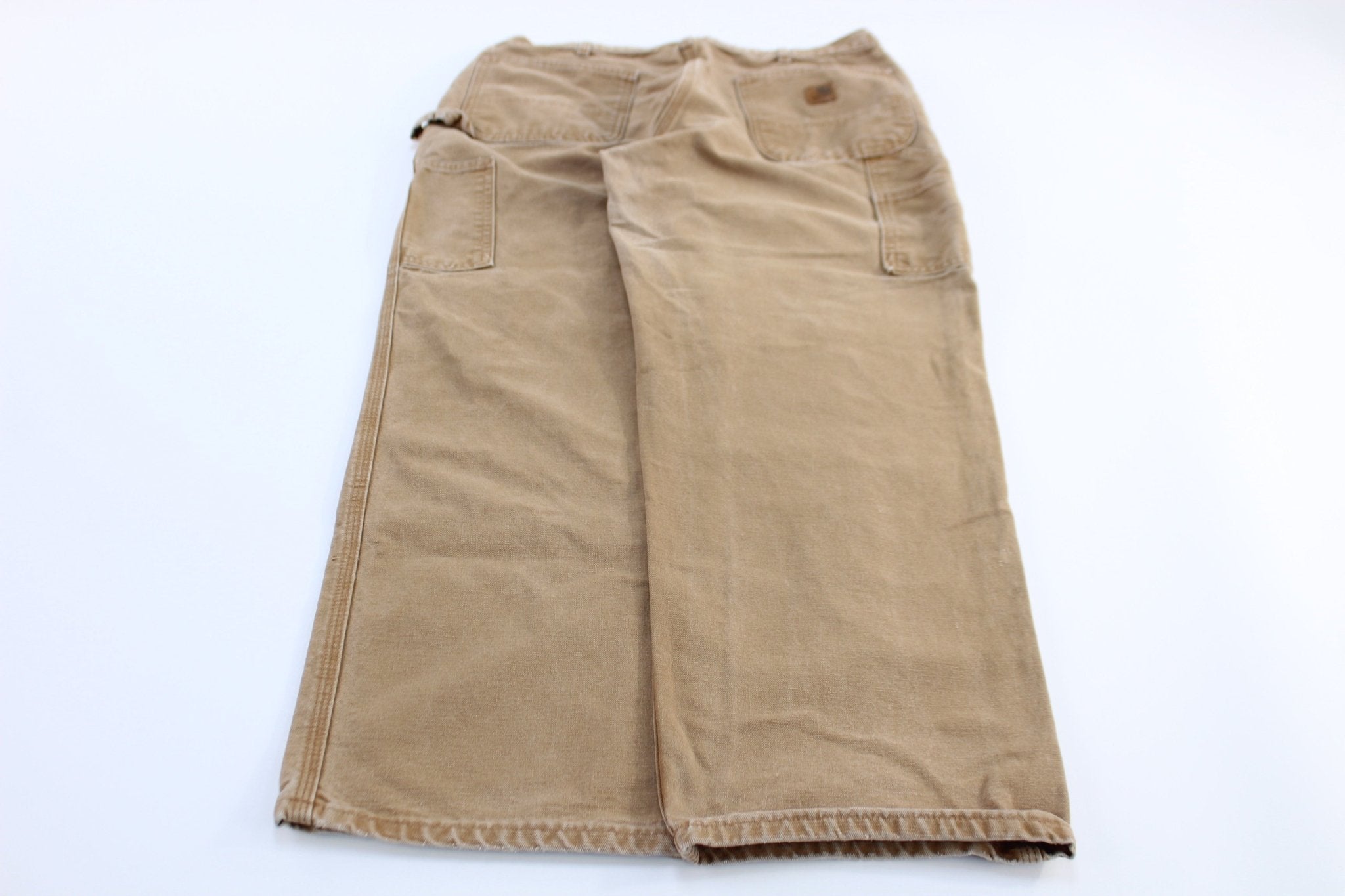 Carhartt Logo Patch Tan Dunagree Fit Pants - Pants/Shorts - Thrifted Threads