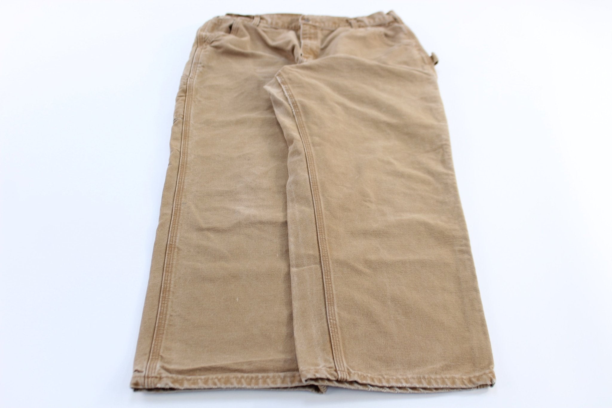 Carhartt Logo Patch Tan Dunagree Fit Pants - Pants/Shorts - Thrifted Threads