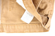 Carhartt Logo Patch Tan Dungaree Fit Pants - ThriftedThreads.com