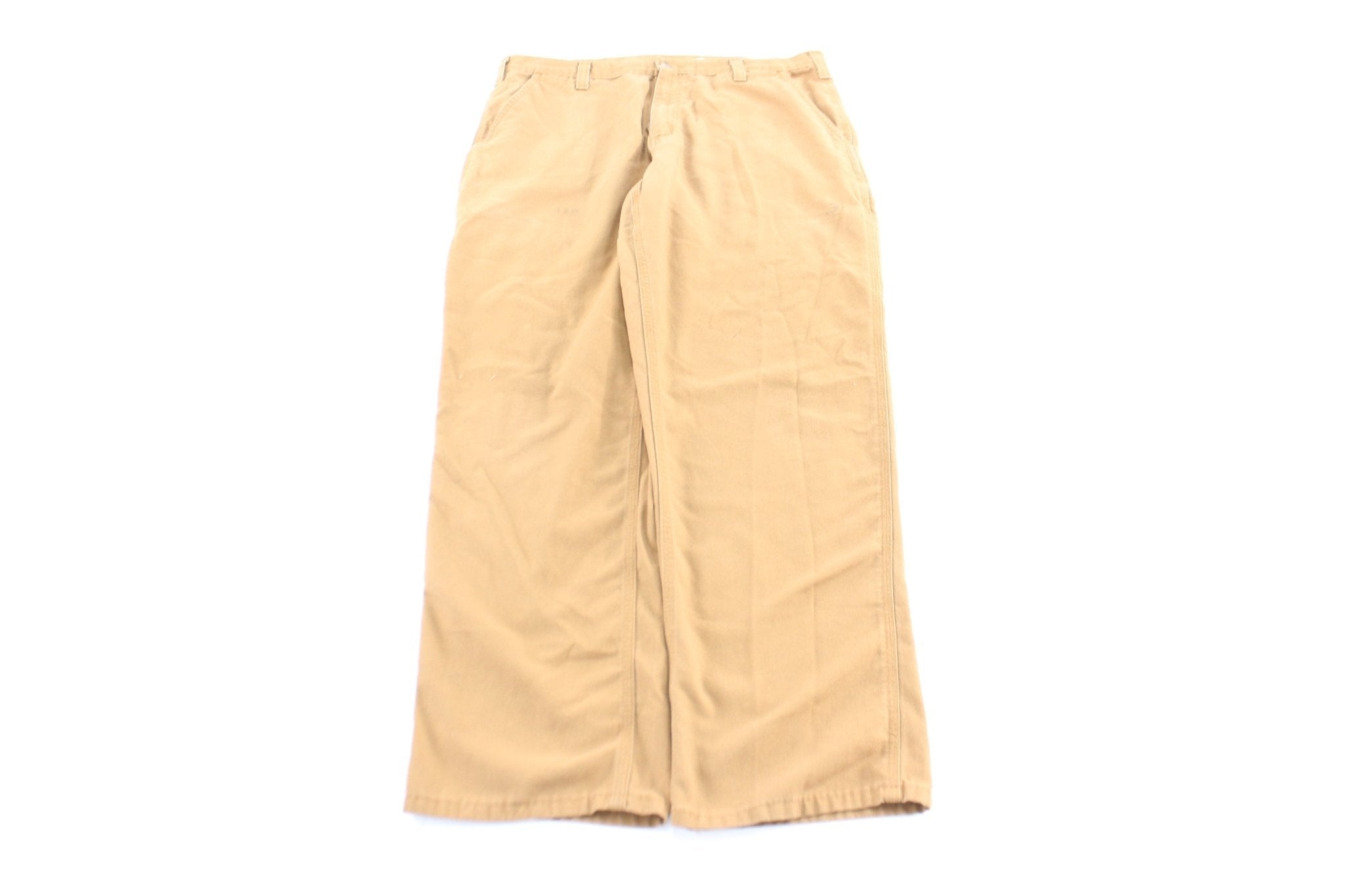 Carhartt Logo Patch Tan Dungaree Fit Pants - Pants/Shorts - Thrifted Threads