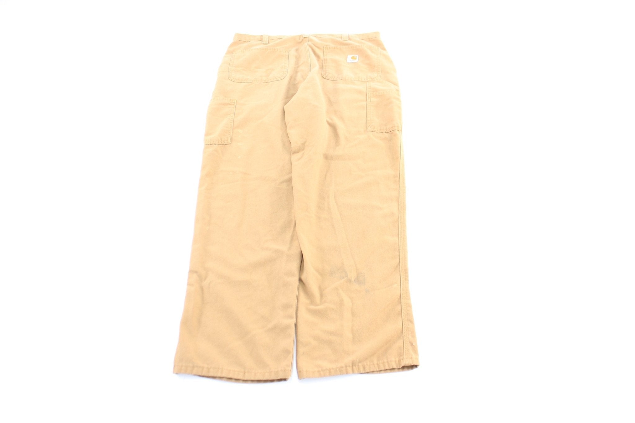 Carhartt Logo Patch Tan Dungaree Fit Pants - Pants/Shorts - Thrifted Threads
