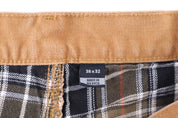 Carhartt Logo Patch Tan Flannel Lined Pants - Pants/Shorts - Thrifted Threads