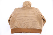Carhartt Logo Patch Tan Full Zip Jacket - Jacket - Thrifted Threads