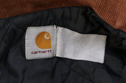 Carhartt Logo Patch Tan Full Zip Jacket - Jacket - Thrifted Threads