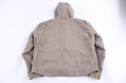 Carhartt Logo Patch Tan Full Zip Jacket - Jacket - Thrifted Threads