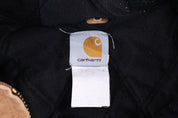 Carhartt Logo Patch Tan Full Zip Jacket - Jacket - Thrifted Threads
