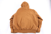 Carhartt Logo Patch Tan Full Zip Jacket - Jacket - Thrifted Threads