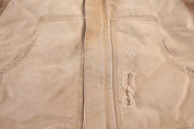 Carhartt Logo Patch Tan Full Zip Jacket - Jacket - Thrifted Threads