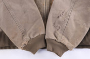 Carhartt Logo Patch Tan Full Zip Jacket - Jacket - Thrifted Threads