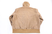 Carhartt Logo Patch Tan Full Zip Jacket - Jacket - Thrifted Threads