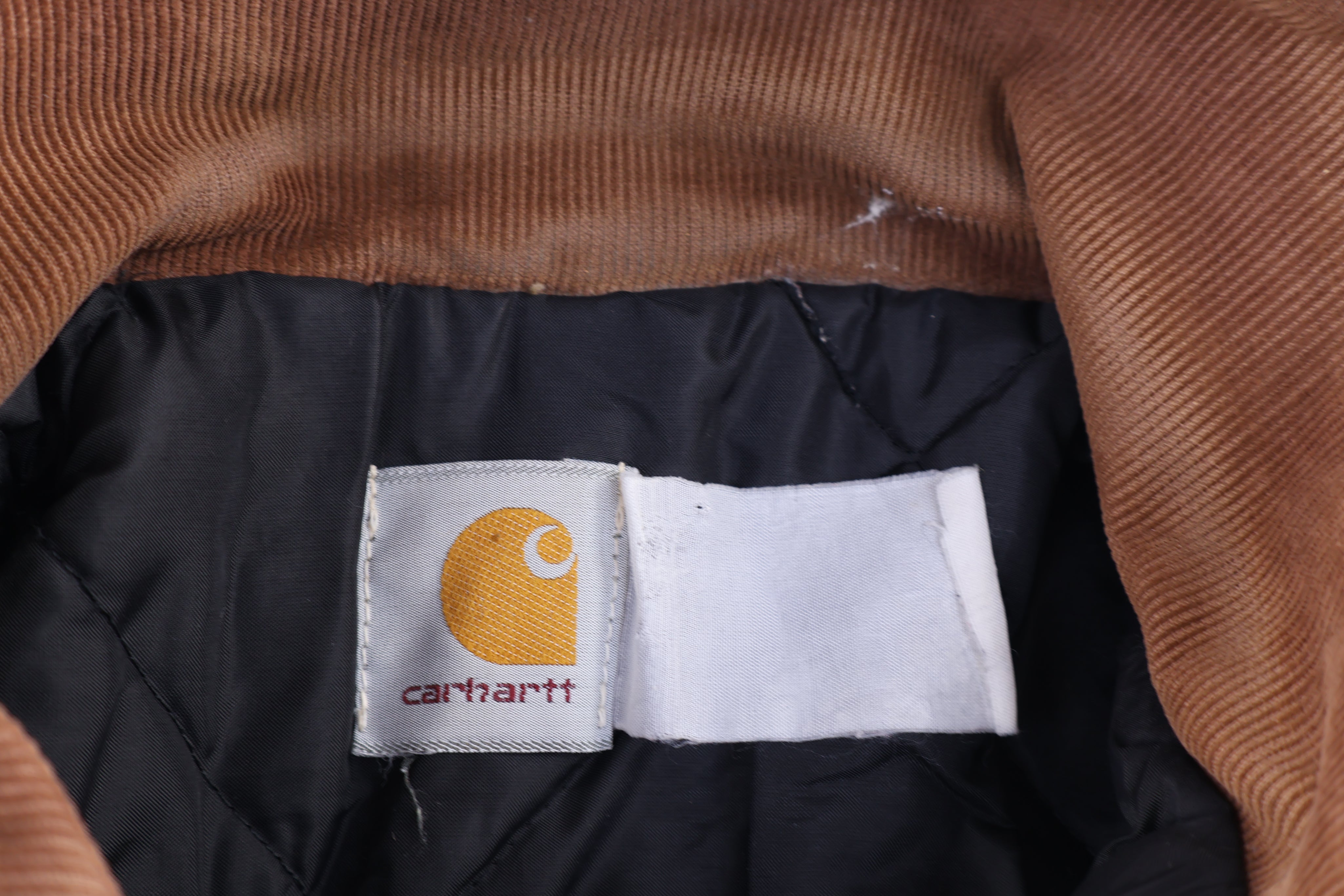 Carhartt Logo Patch Tan Full Zip Jacket - Jacket - Thrifted Threads