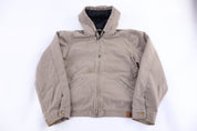 Carhartt Logo Patch Tan Full Zip Jacket - Jacket - Thrifted Threads