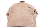 Carhartt Logo Patch Tan Full Zip Jacket - Jacket - Thrifted Threads