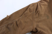 Carhartt Logo Patch Tan Full Zip Jacket - Jacket - Thrifted Threads