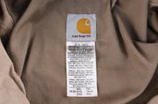 Carhartt Logo Patch Tan Full Zip Jacket - Jacket - Thrifted Threads