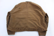 Carhartt Logo Patch Tan Full Zip Jacket - Jacket - Thrifted Threads