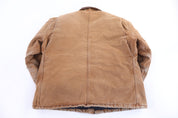 Carhartt Logo Patch Tan Full Zip Jacket - Jacket - Thrifted Threads