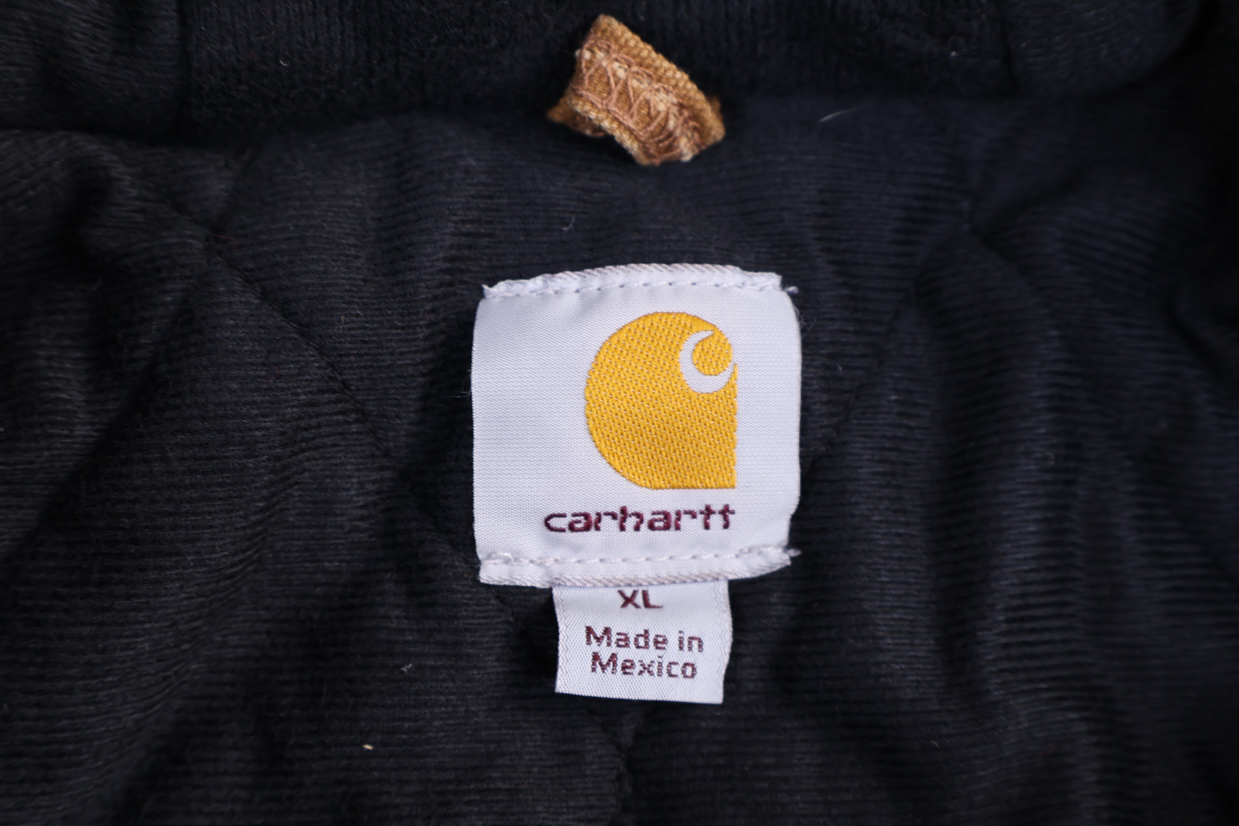 Carhartt Logo Patch Tan Full Zip Jacket - Jacket - Thrifted Threads
