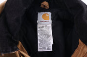 Carhartt Logo Patch Tan Full Zip Jacket - Jacket - Thrifted Threads