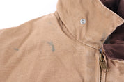 Carhartt Logo Patch Tan Full Zip Jacket - Jacket - Thrifted Threads