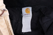 Carhartt Logo Patch Tan Full Zip Jacket - Jacket - Thrifted Threads