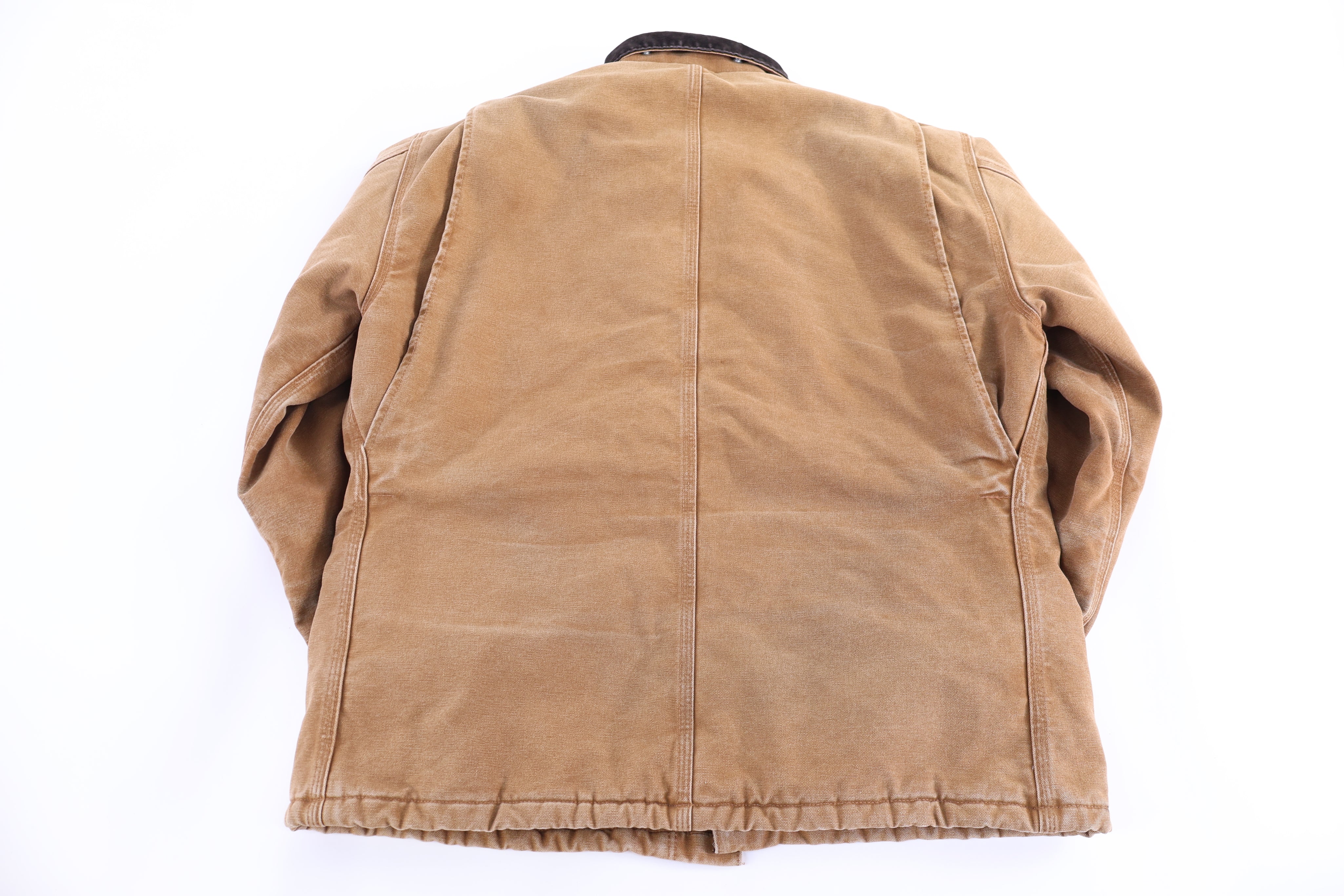 Carhartt Logo Patch Tan Full Zip Jacket - Jackets - Thrifted Threads