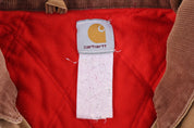 Carhartt Logo Patch Tan Full Zip Santa Fe Jacket - Jacket - Thrifted Threads
