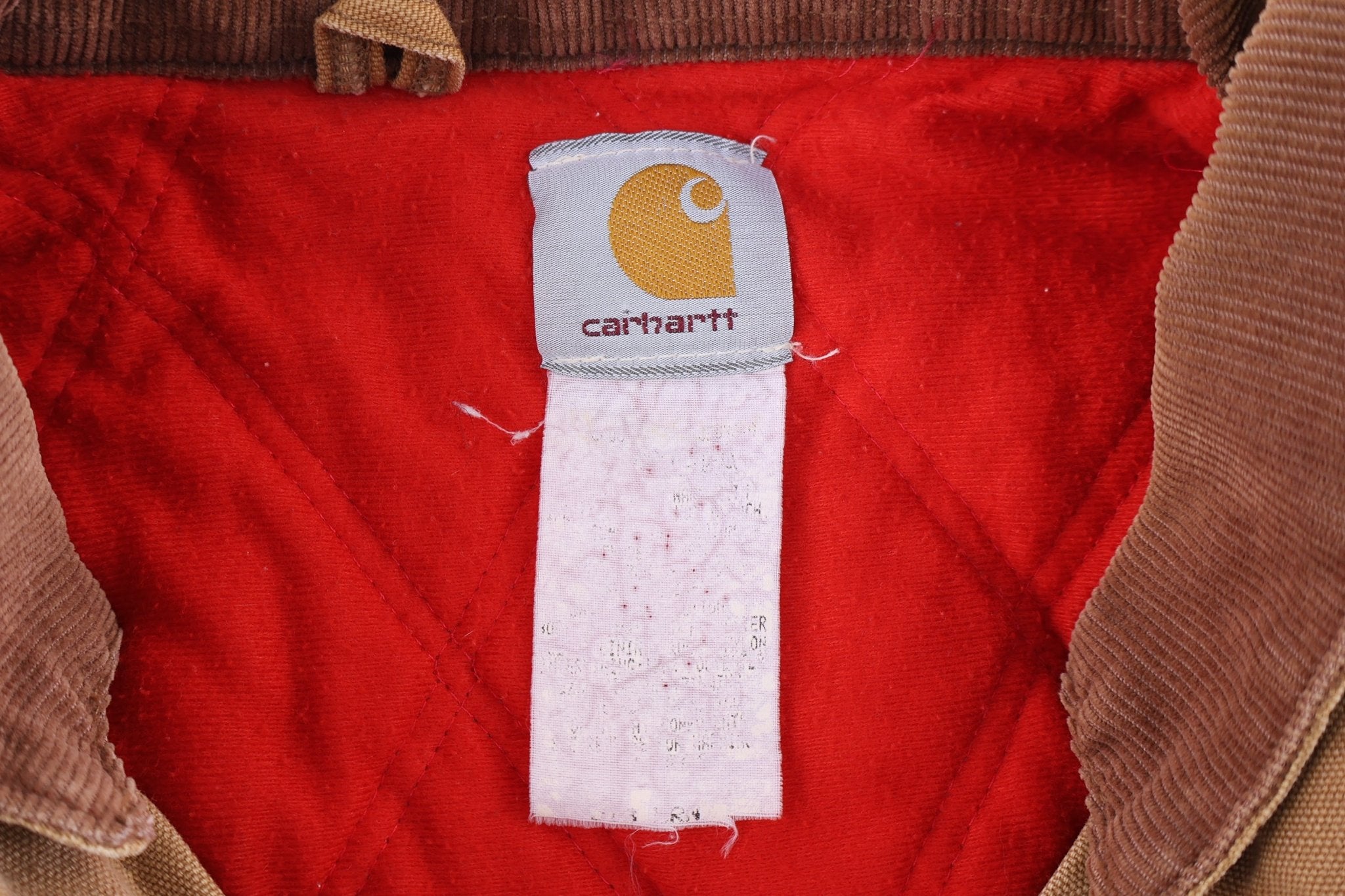 Carhartt Logo Patch Tan Full Zip Santa Fe Jacket - Jacket - Thrifted Threads