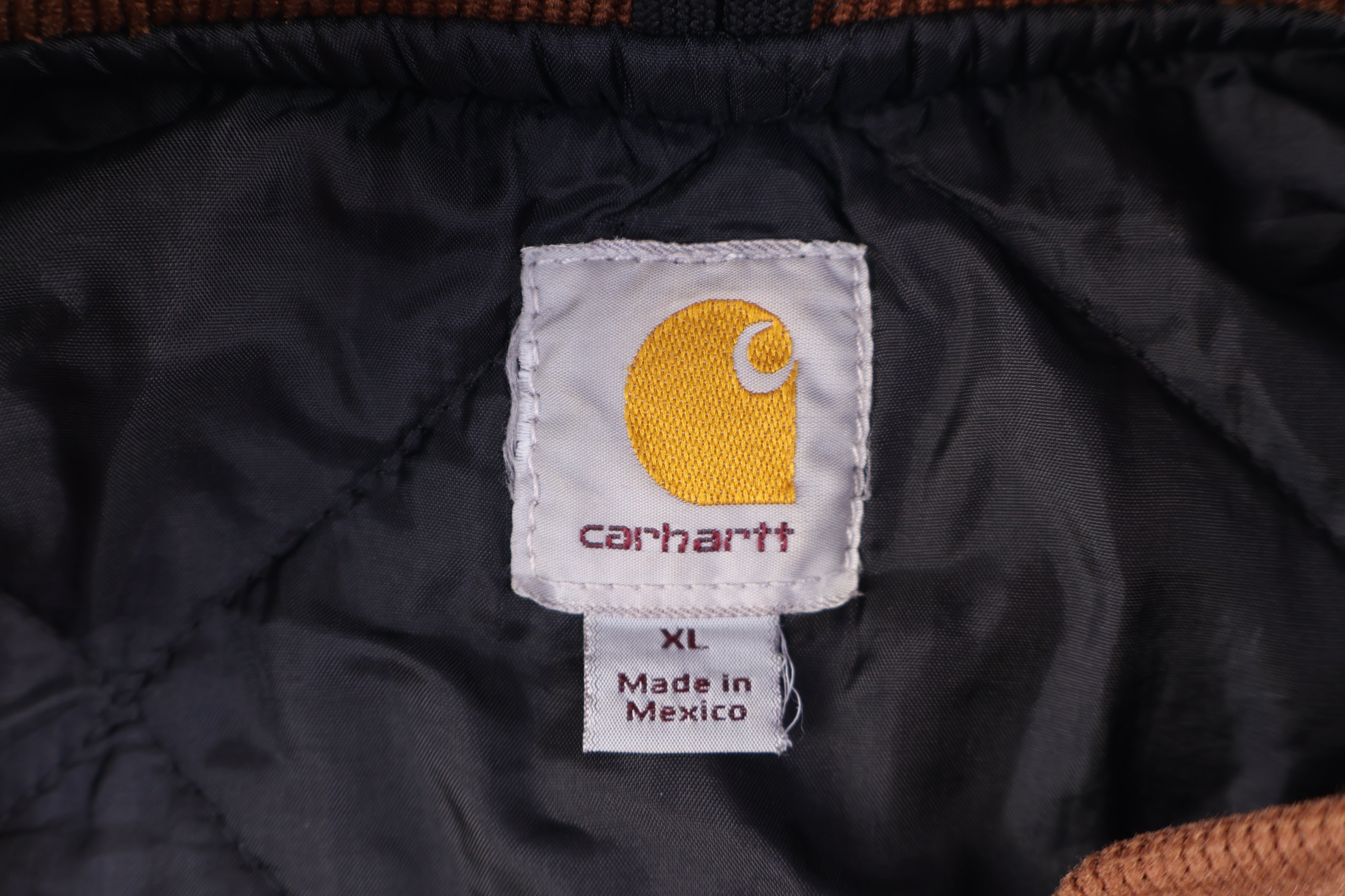 Carhartt Logo Patch Tan Full Zip Vest - Vest - Thrifted Threads