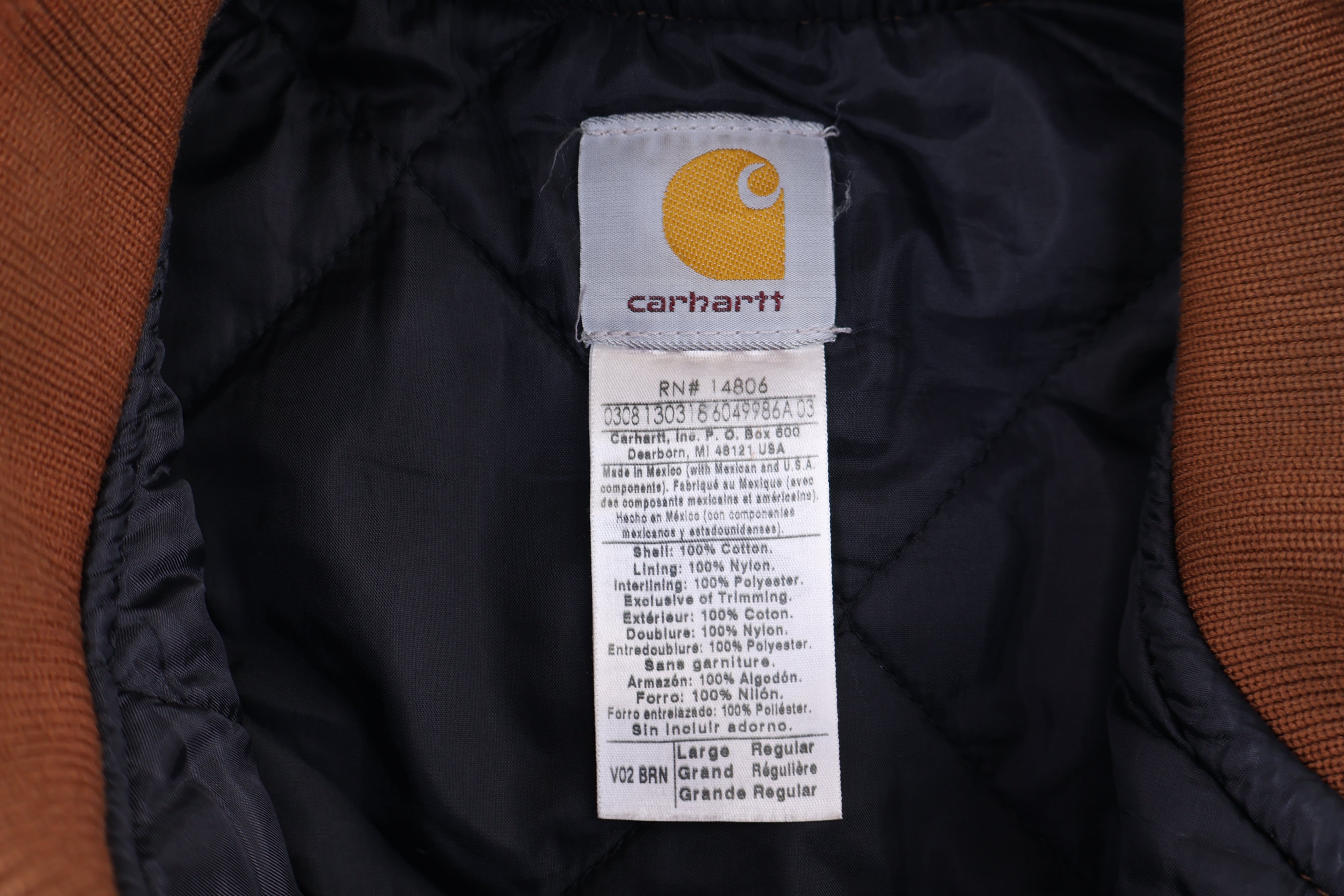 Carhartt Logo Patch Tan Full Zip Vest - Vest - Thrifted Threads