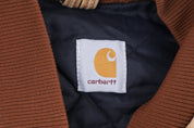 Carhartt Logo Patch Tan Full Zip Vest - Vest - Thrifted Threads