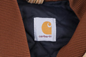 Carhartt Logo Patch Tan Full Zip Vest - Vest - Thrifted Threads