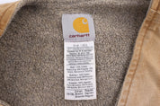Carhartt Logo Patch Tan Full Zip Vest - Vest - Thrifted Threads