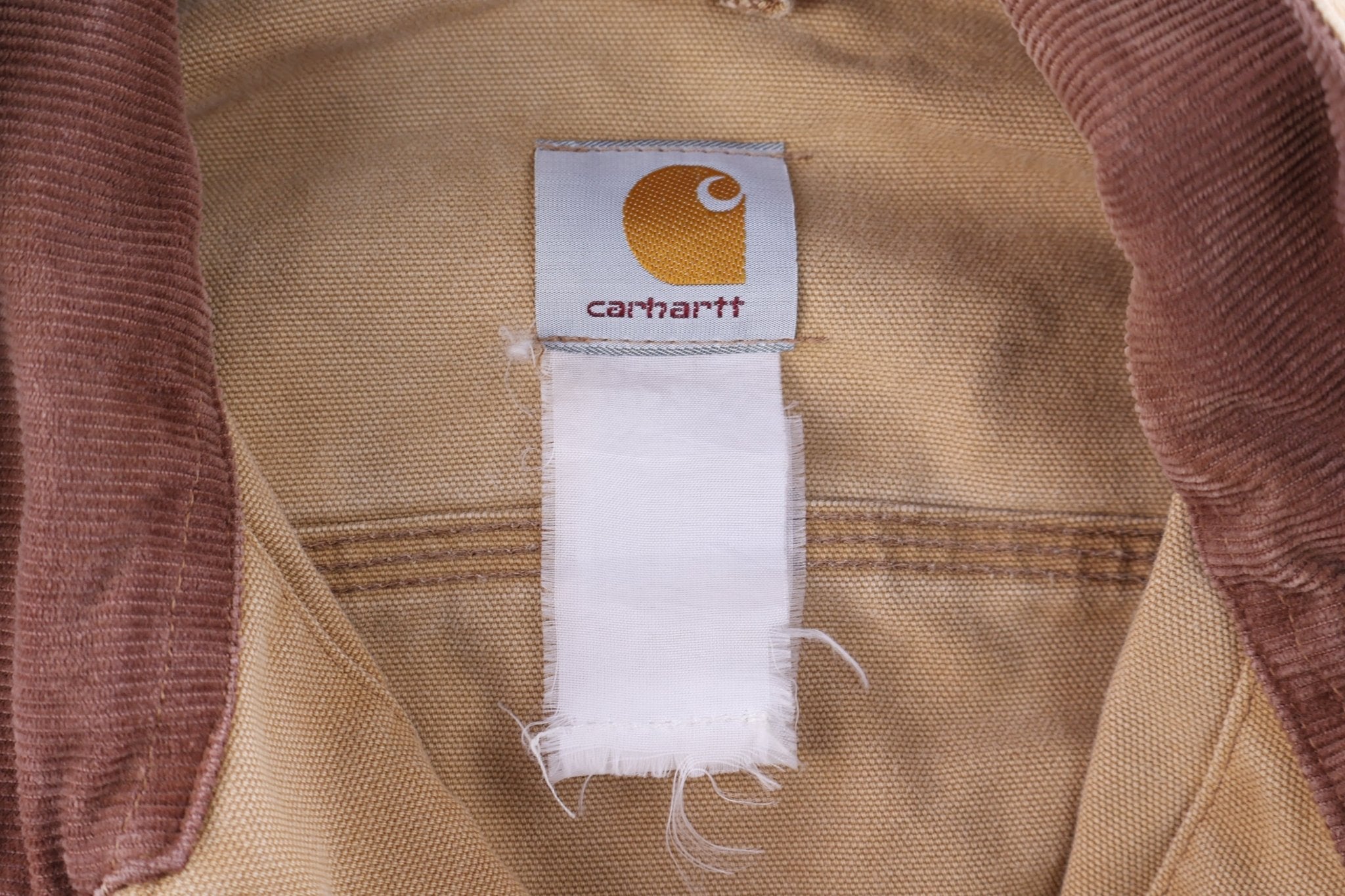 Carhartt Logo Patch Tan Jacket - Jacket - Thrifted Threads