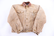 Carhartt Logo Patch Tan Jacket - Jacket - Thrifted Threads