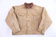 Carhartt Logo Patch Tan Jacket - Jacket - Thrifted Threads