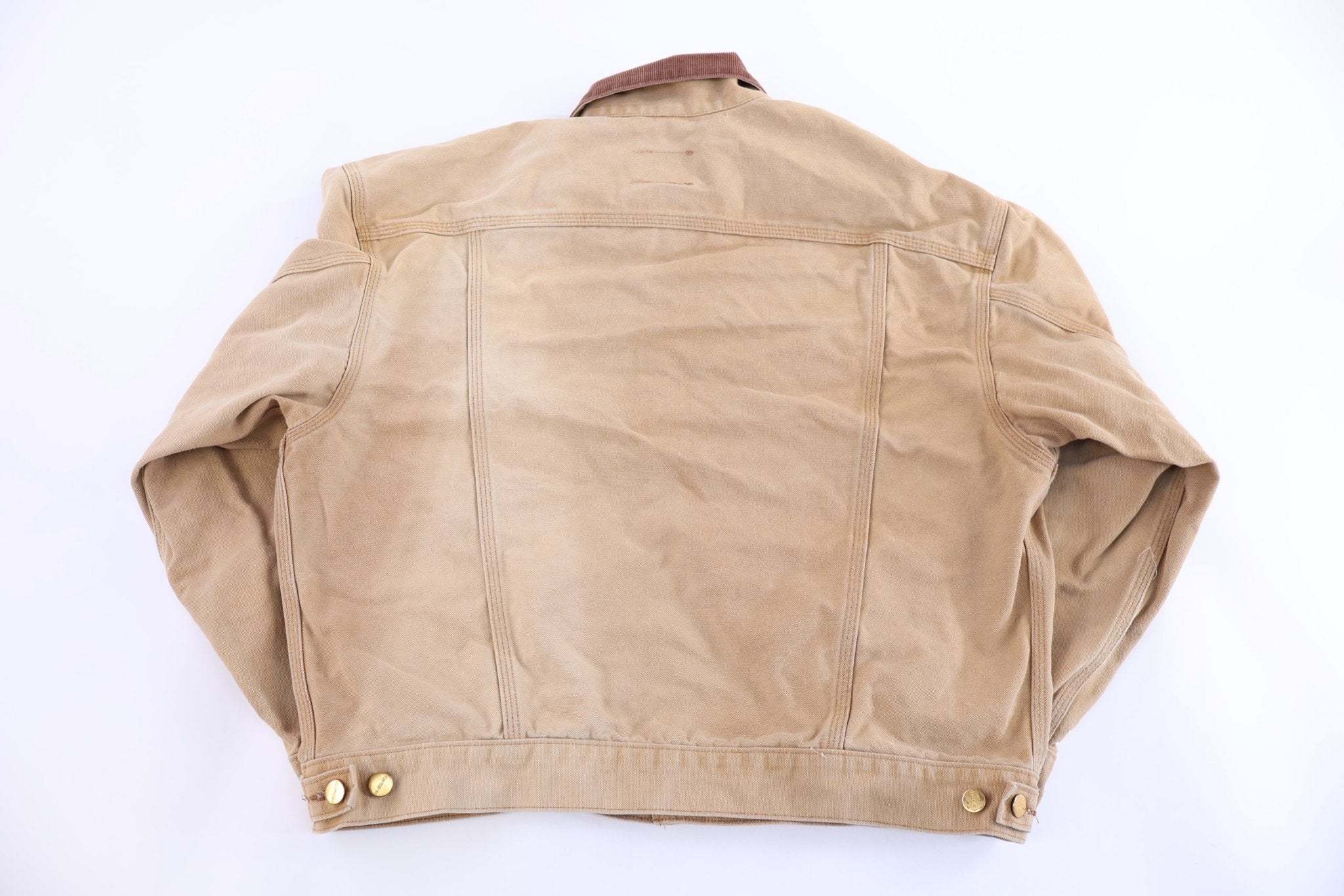 Carhartt Logo Patch Tan Jacket - Jacket - Thrifted Threads