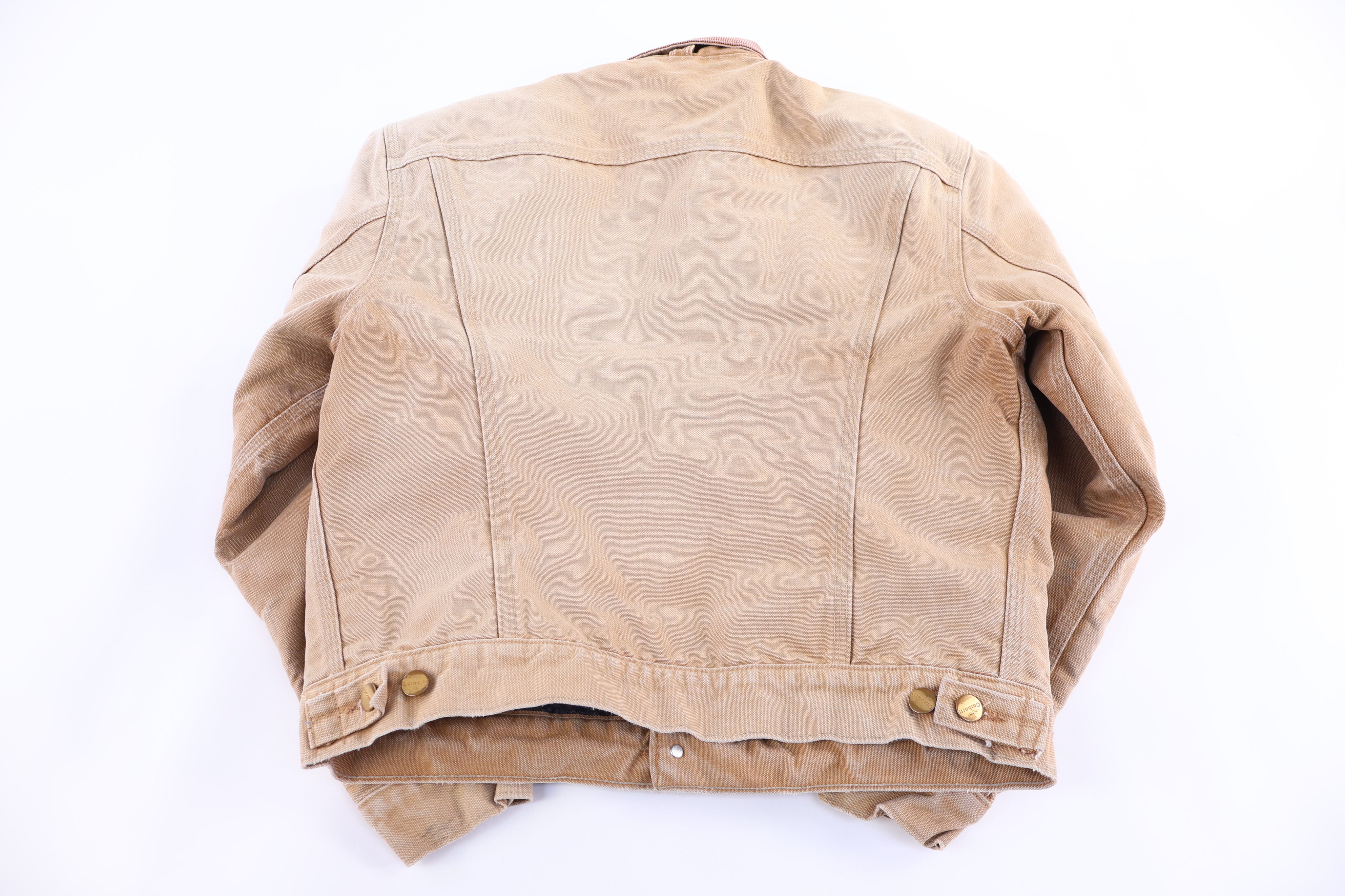 Carhartt Logo Patch Tan Jacket - Jacket - Thrifted Threads