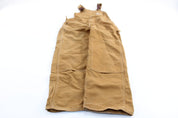Carhartt Logo Patch Tan Overalls - ThriftedThreads.com