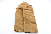 Carhartt Logo Patch Tan Overalls - ThriftedThreads.com