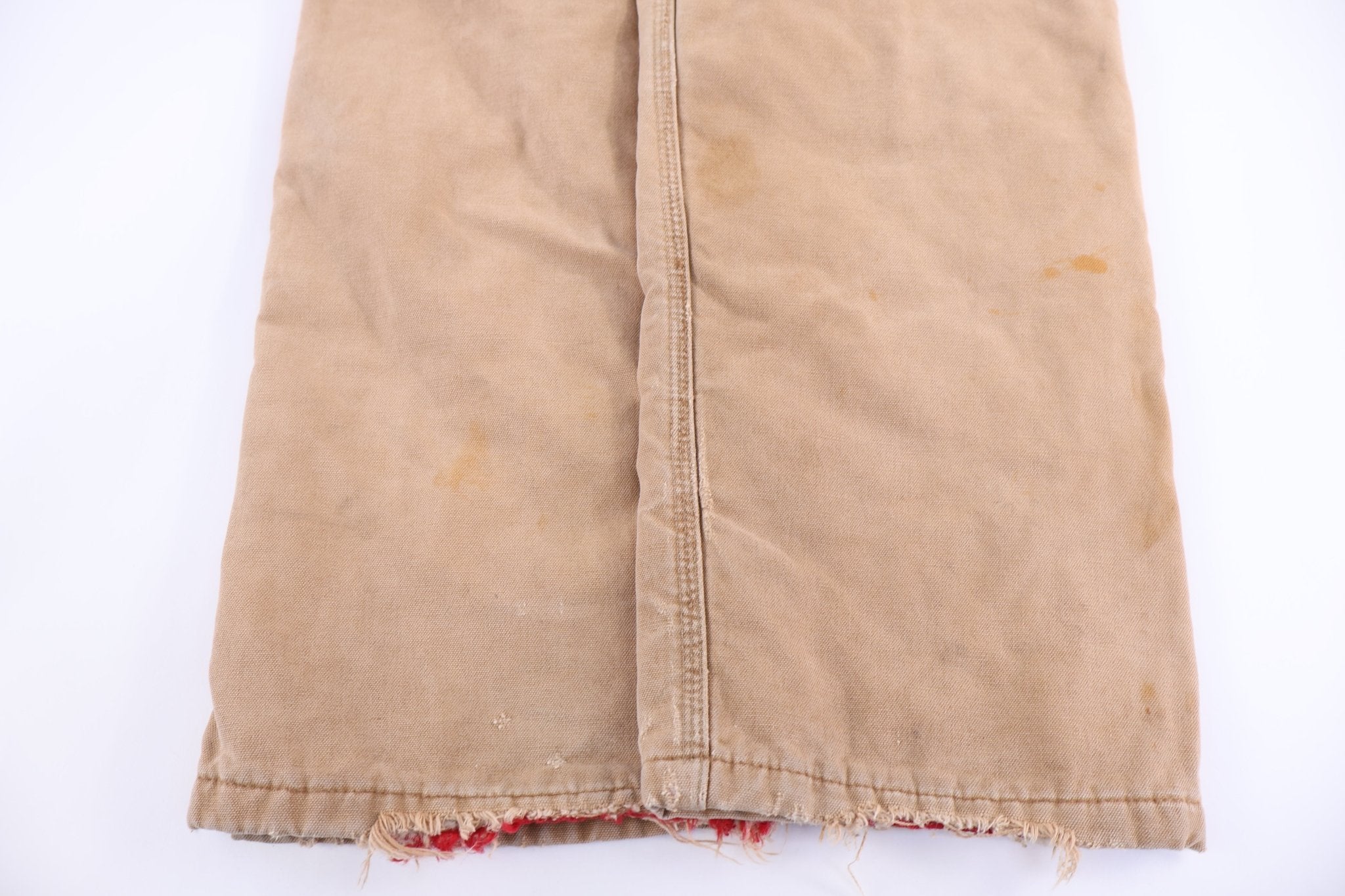 Carhartt Logo Patch Tan Overalls - Overalls - Thrifted Threads