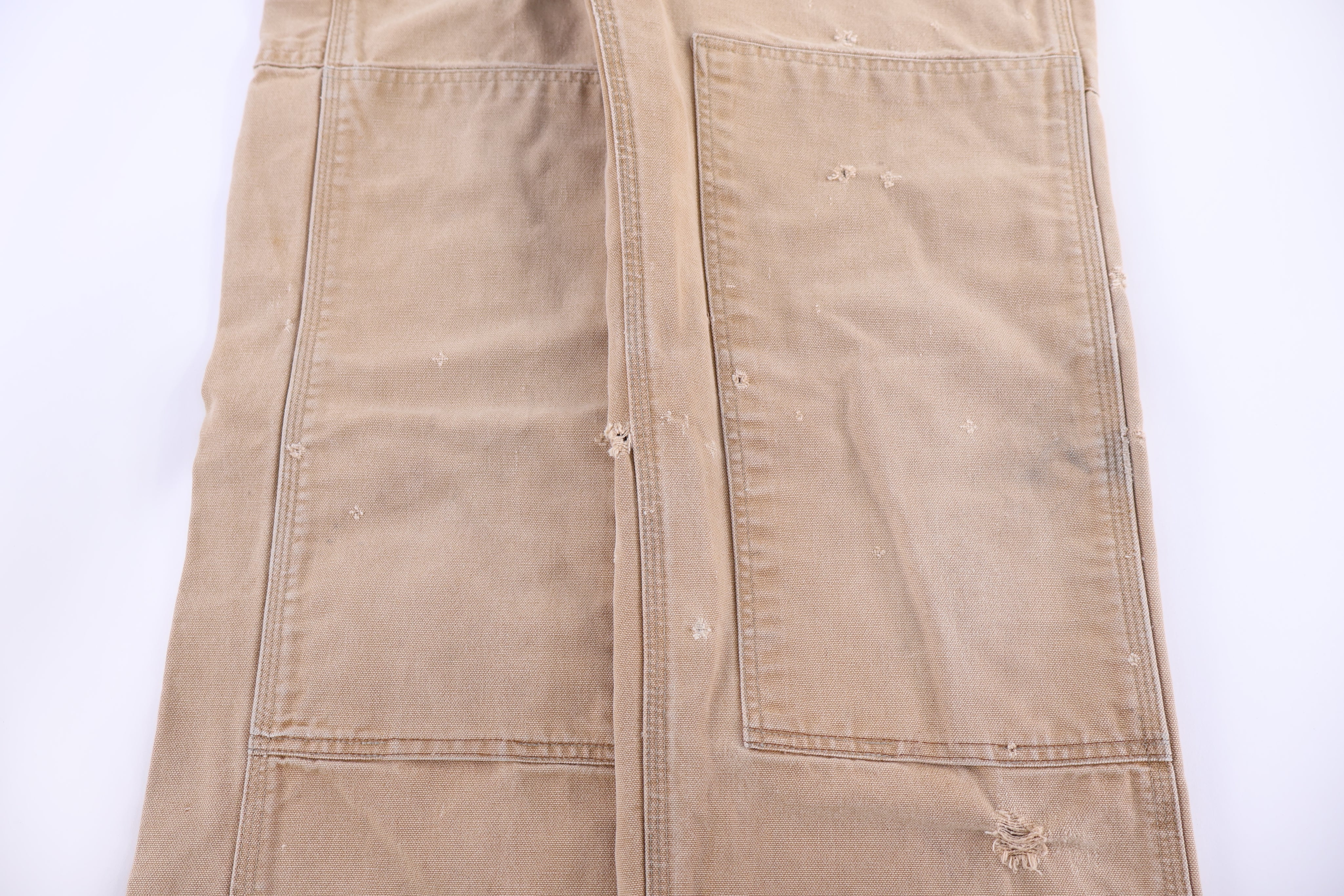 Carhartt Logo Patch Tan Overalls - Overalls - Thrifted Threads